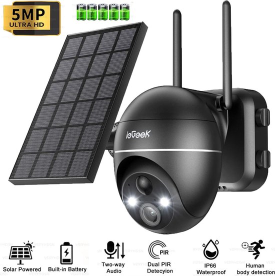 Iegeek Cámara De Seguridad Solar Celular 4g Lte Inalámbrica | Envío gratis