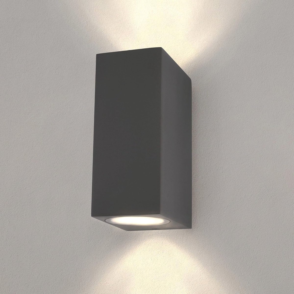 LED Wandleuchte Buiten Beidseitig IP54 - Up & Down Wandlamp Kubus