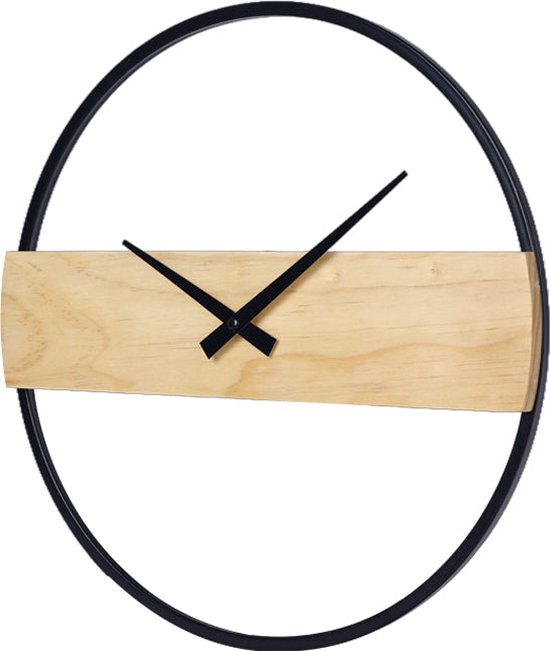 Dubbelzijdige wandklok Persoonlijkheid Creatieve hoek Dubbelzijdige klok,Home Decor hangende klok,Eenvoudig massief houten Chinees hoekhorloge, gemakkelijk te lezen,Brown