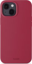 Étui Holdit adapté à l'étui en Siliconen iPhone 14 / 13 - Étui en silicone Holdit - rouge foncé