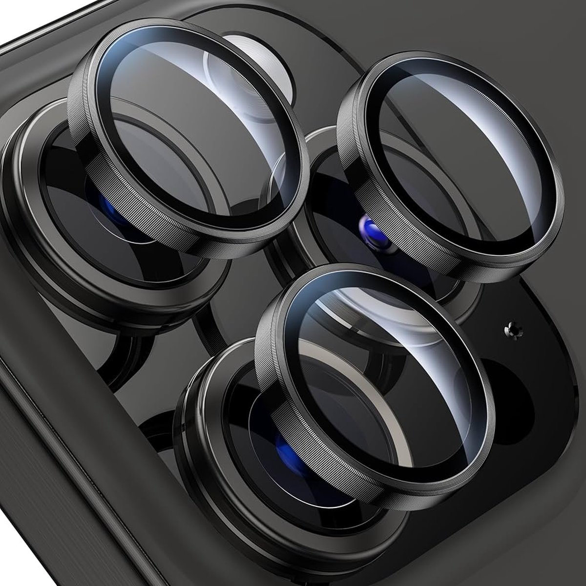 GREEN ON Camera Lens Protector voor iPhone 15 Pro & Pro Max – Set van 3 Losse Lensbeschermers – Slijtvast & Ultradun