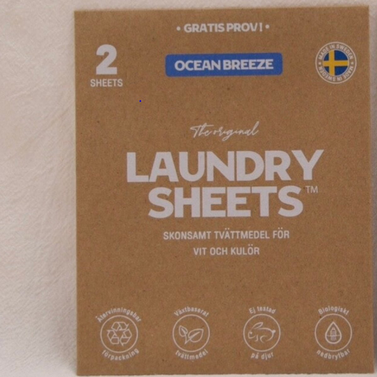 Goedkoopste Laundry Sheets 2 stuks | 2 wasbeurten | Wasstrips | Wasvelletje | Ocean Breeze | Frisse geur | Plantaardig product | 15 - 95 graden wasjes