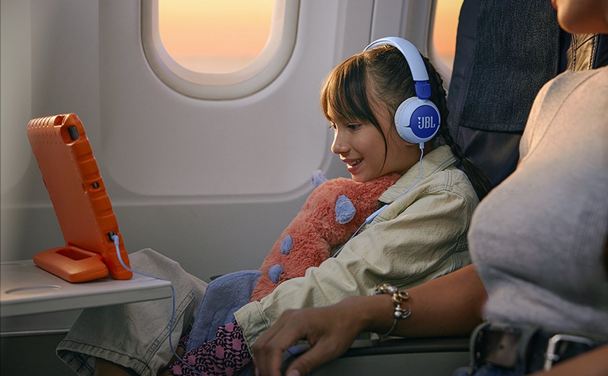 JBL JR 320 - Kinderkoptelefoon - Bedrade Koptelefoon Kind - 85 dB Veilig Volume - On-ear - Met Microfoon - 3.5 mm Jack - Voor School & Tablet - Roze Paars – foto 4