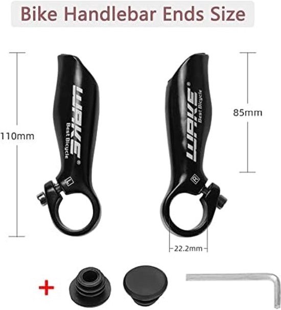 Poignée De Guidon BMX Promax - Largeur 650 Mm, Hauteur 190 Mm, Diamètre De Serrage 22,2 Mm - Acier Noir