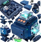 Bol.com Zelfnivellerende 4D Groene Kruislaser – 360° | Inclusief 2 Batterijen aanbieding