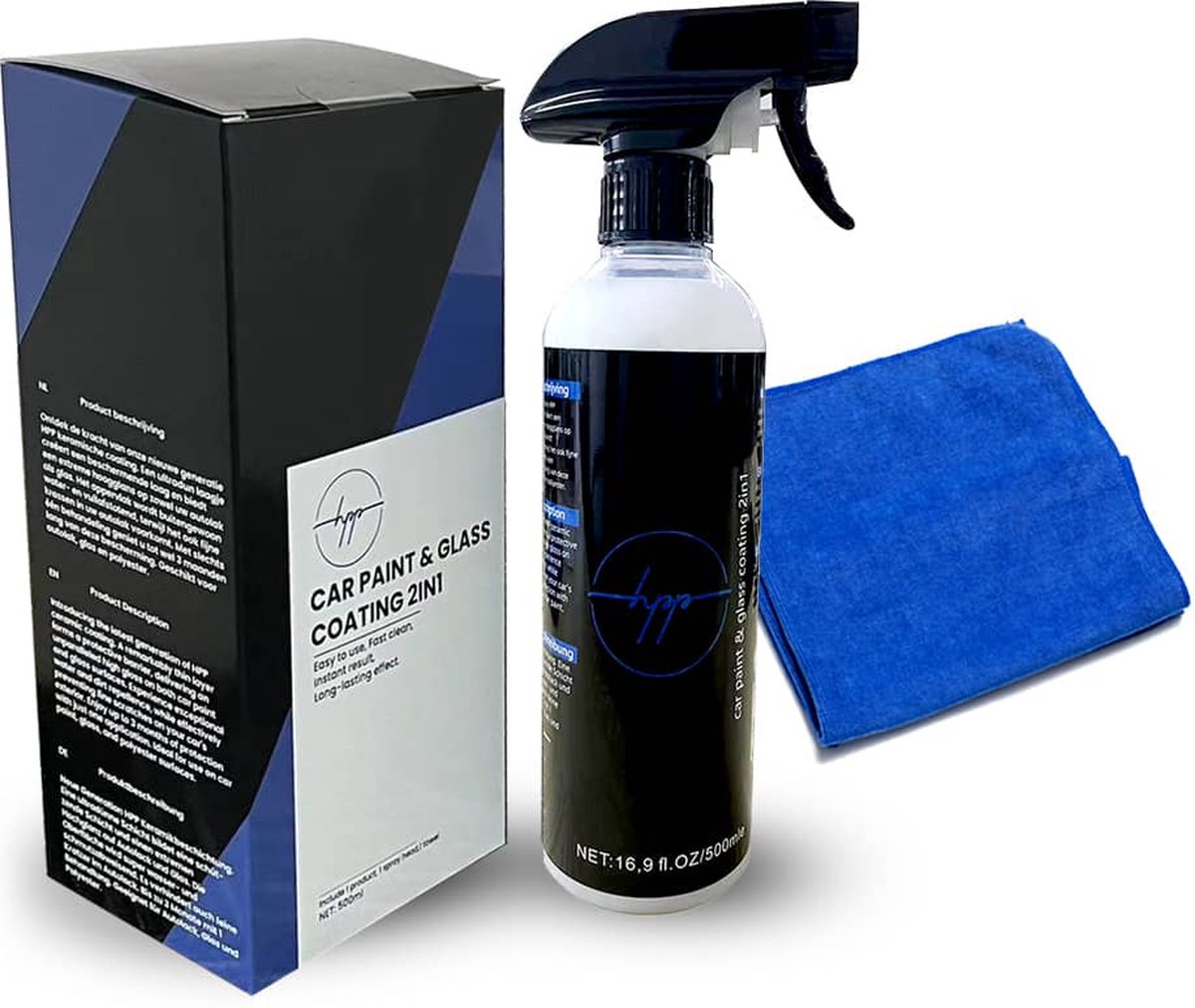 Car Care HPP auto coating spray - Auto wassen - Autowax - Water & vuilafstotend - Auto Wassen - Voor Auto & Motor - 500ml