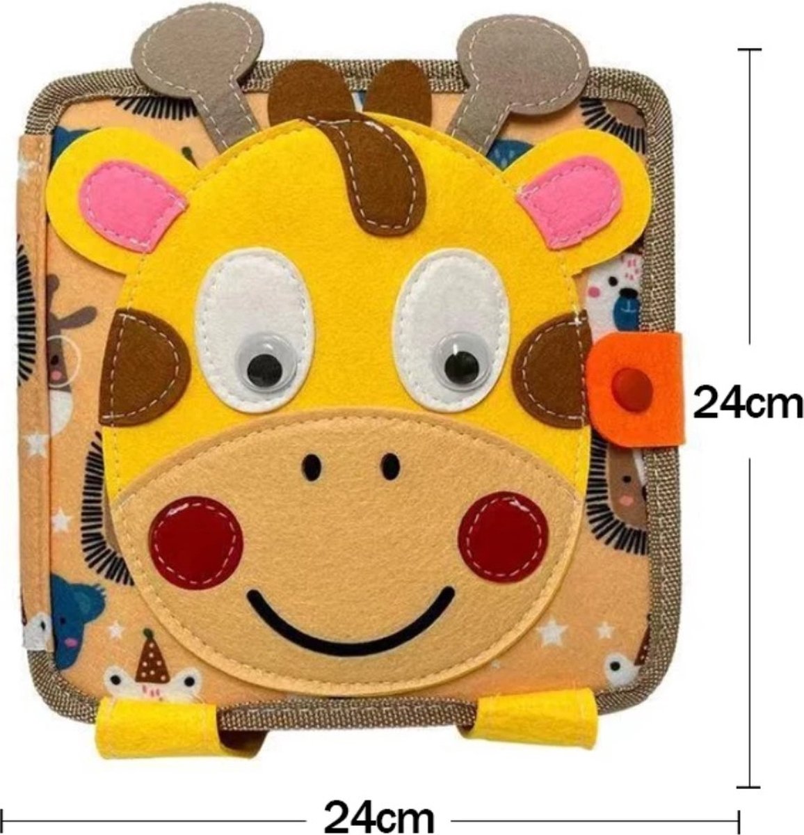 WoodyDoody Motoriek Baby Leerboek voor Peuters XL Variant - Eerste Vaardigheden Boek voor Peuters - Speels en Leerzaam Motoriek Map Motoriek Leerboek GIRAFFE - Educatief Speelgoed - kinderspeelgoed 1 jaar 2 jaar 3 jaar 4 jaar grote speelgoedboek 2025 — afbeelding 17