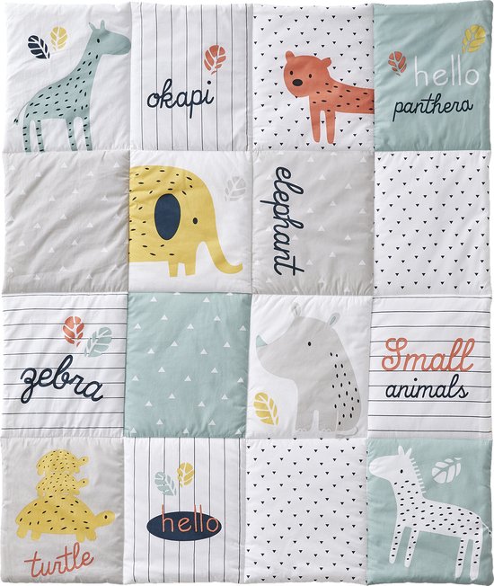 Vertbaudet Boxkleed Jungle - baby - 100x120 - katoen