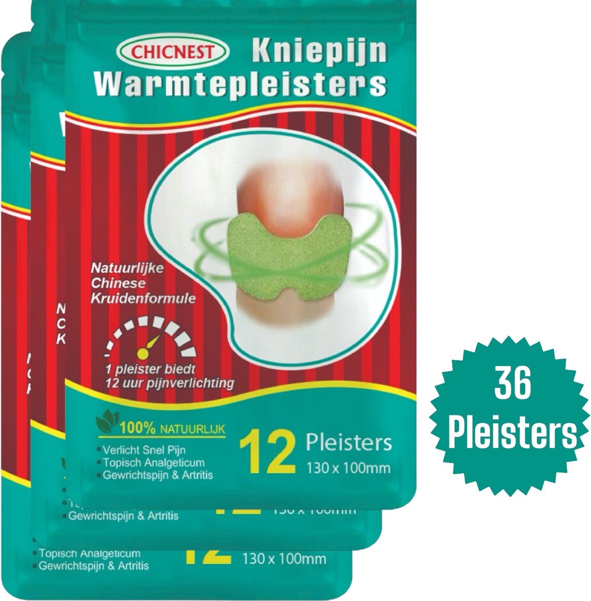 Goedkoopste 36 Kniepijn Pleisters - Nekpijn verlichter - Rugpijn verlichter - Warmtepleisters - Spier & Gewrichtspijn - pijn verlichtende pleisters