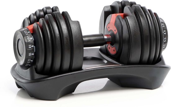 Haltère Réglable PH Fitness 24 Kg – Un Seul Haltère Pour Remplacer 15, Réglage Rapide D'une Main, Parfait Pour La Maison