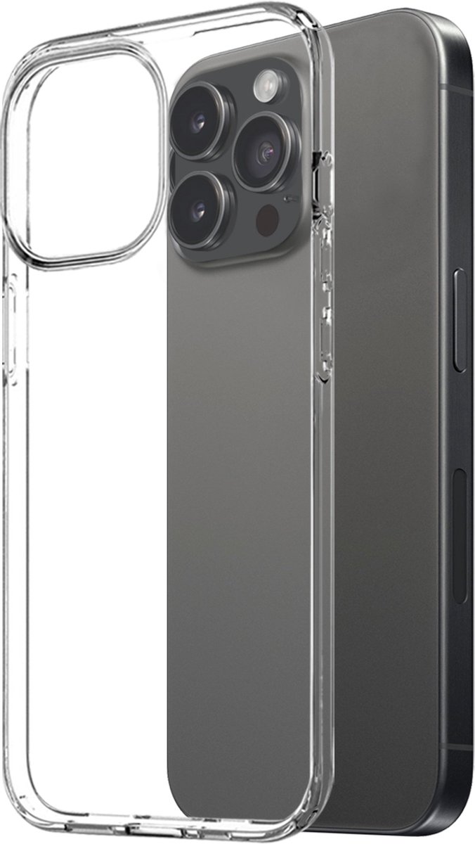 Silicone Hoesje Geschikt voor: iPhone 16 Pro - Soft Silicone - Transparant- ZT Accessoires