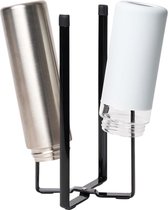 YAMAZAKI Uitschuifbaar Schoenenrek 2-Laags - Line Zwart | Ruimtebesparend | Tot 9 Paren Schoenen | Staal