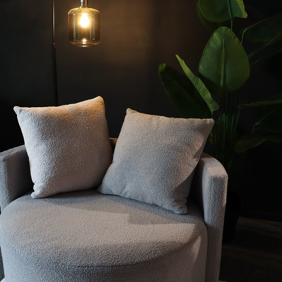 Fauteuil causeuse teddy gris fauteuil pivotant