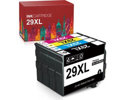 weCare 4-pack - Geschikt voor Epson 29 XL inktcartridges - T2991 / T2992 / T2993 / T2994 - XP-235 - XP-245 - XP-247 - XP-255 - XP-345 - XP-355 - XP-455