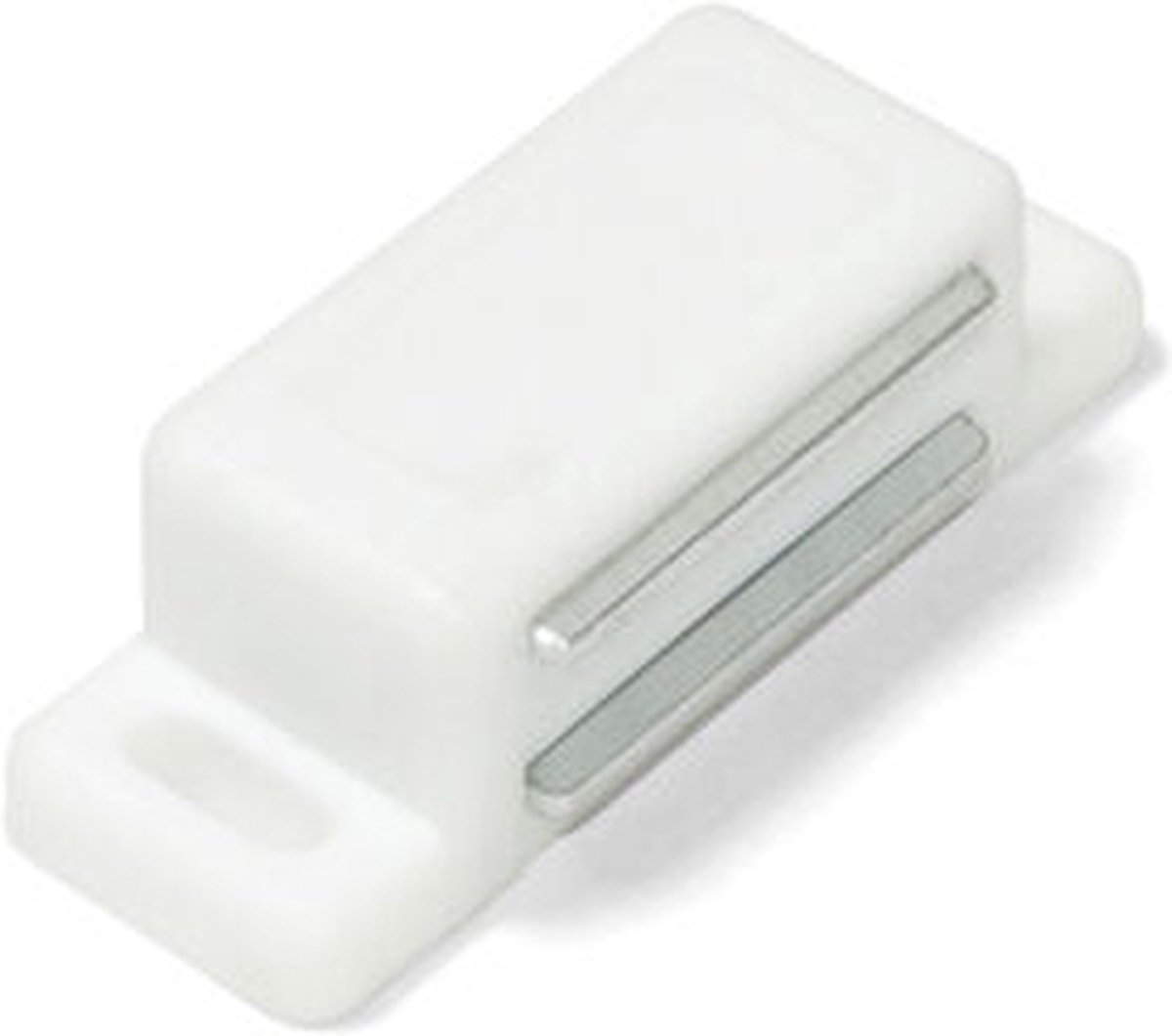 Magnetisch slot overlay, 3,2 kg, staal en kunststof, wit kunststof per 100 stuks