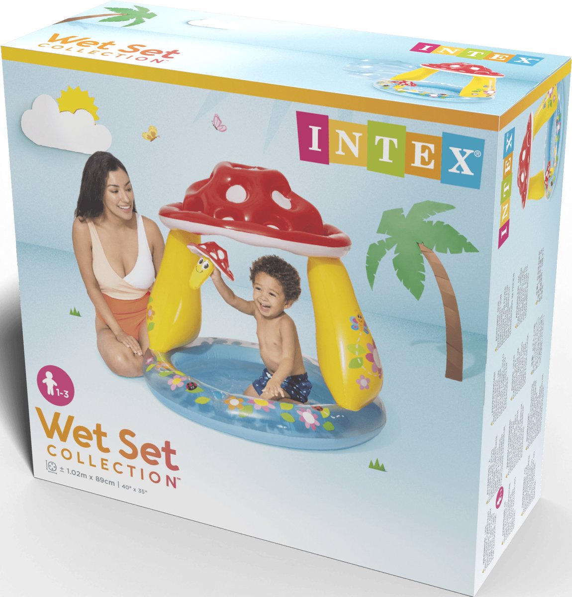 Intex Baby Opblaaszwembad Paddestoel- Ø 102 x 89 cm — afbeelding 5