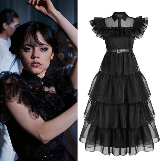 Goth Donker Cosplay Hoge Split Sexy Bandage Dames Jurken Y2K Mall Gothic Halter Slim Midi Jurk Zwart Grunge Stijl Alt Feestkleding – koop de beste producten in de online winkel