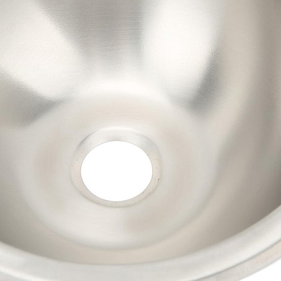 340 X 270 X 120 Mm RV Gootsteen 304 Roestvrijstalen Veelzijdige Ronde Keuken Badkamer Wastafel Wastafel Met 40 Mm Uitlaat Voor Boot Caravan Camper
