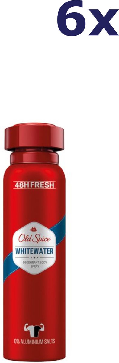 Goedkoopste 6x Old Spice Deospray 150ml Whitewater