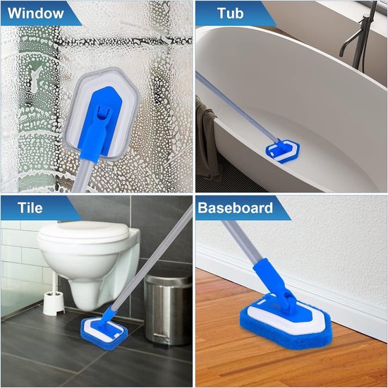 Doucheborstel met lange steel - Ergonomische rugborstel voor het gemakkelijk reinigen