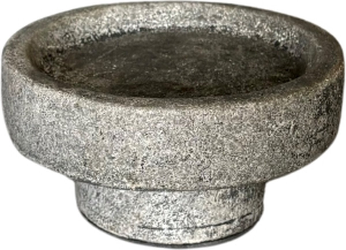 STILL - Kaarsenstandaard - Op voet - Earth - Grijs - 12 x 6 cm