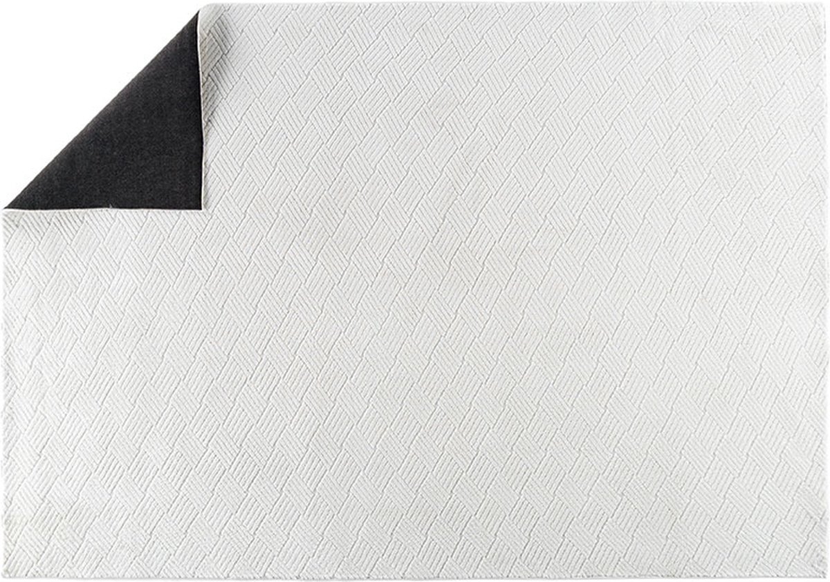 Todd vloerkleed 160x230 cm wit.