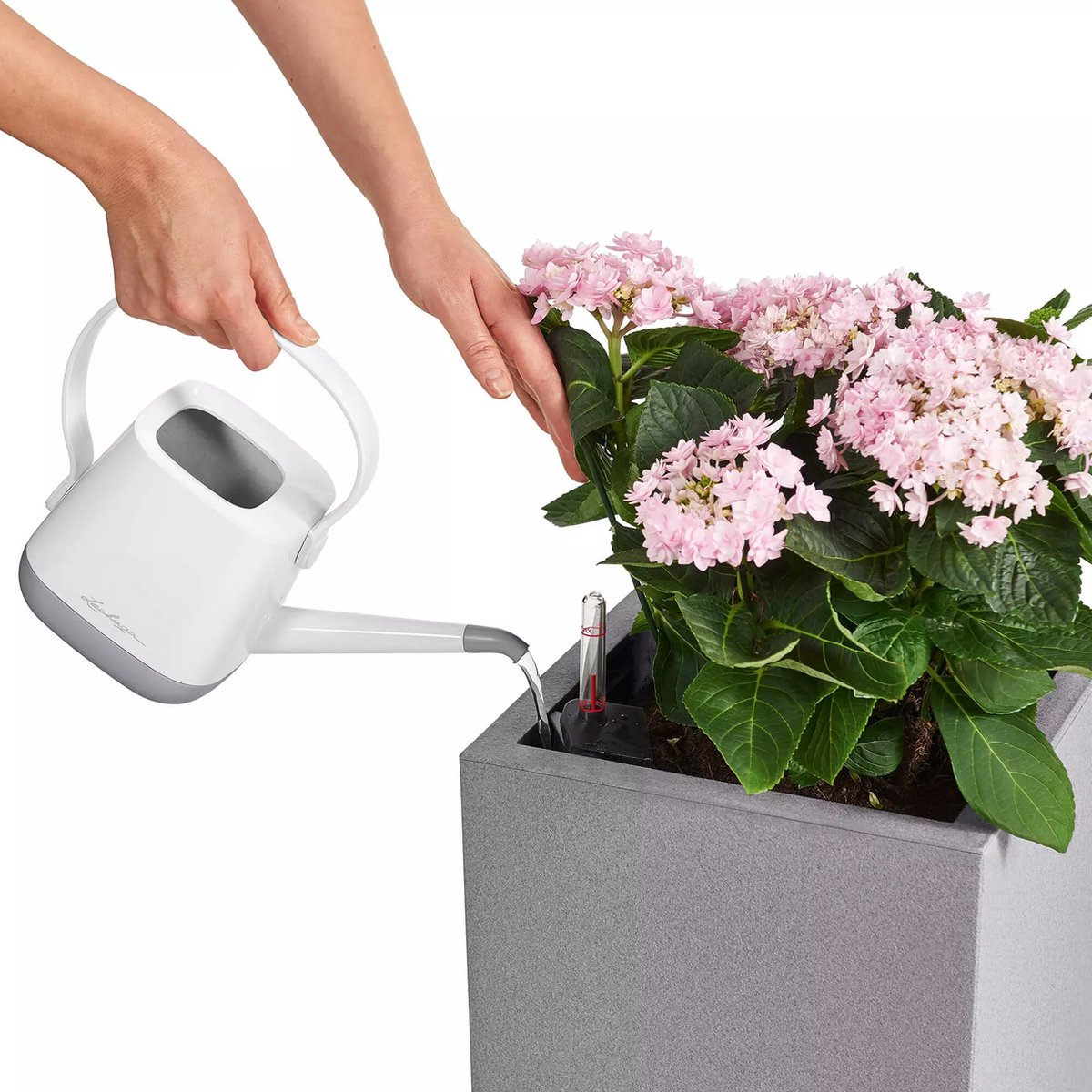 Lechuza Canto Stone 30 low - Planter - with removable inner pot