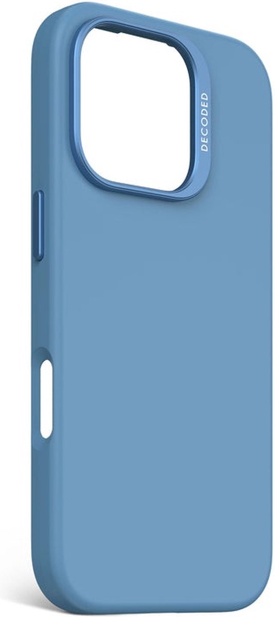 Siliconen Hoes iPhone 16 Pro MagSafe Compatibel Soft-Touch Antibacterieel Schokbestendig Air Blauw - Afbeelding 3