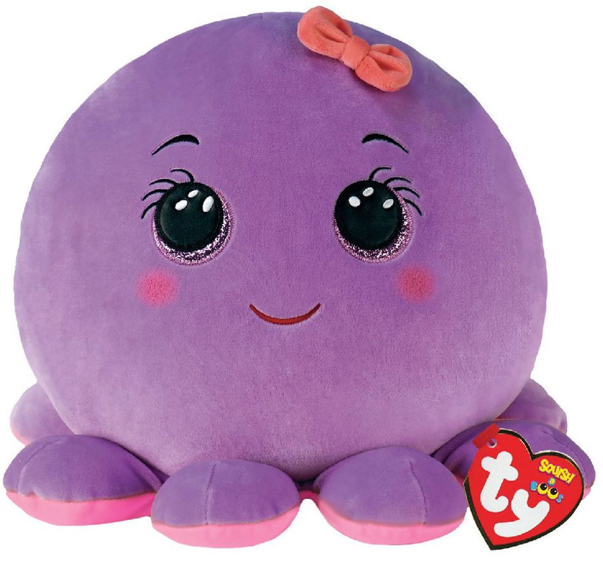 Ty Beanie Ty Squish a Boo Octavia Purple Octopus, 31cm