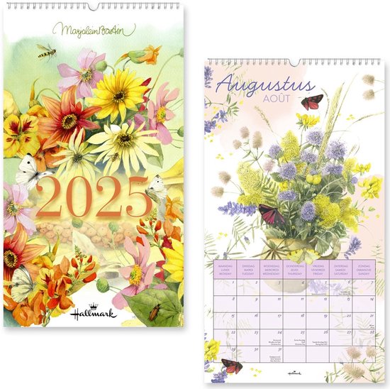 Foto: Hallmark marjolein bastin maandkalender 2025 xl natuur spiraal 28x50 cm