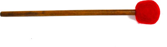 Klankschalen klopper rubber/vilt 31x4 cm hardhouten steel van Merkloos — afbeelding 2