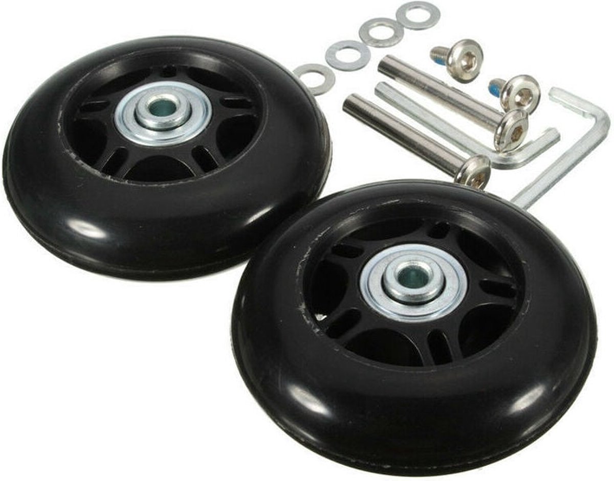 Skibetfo Lot de 4 roues de rechange pour valise Samsonite - Roues