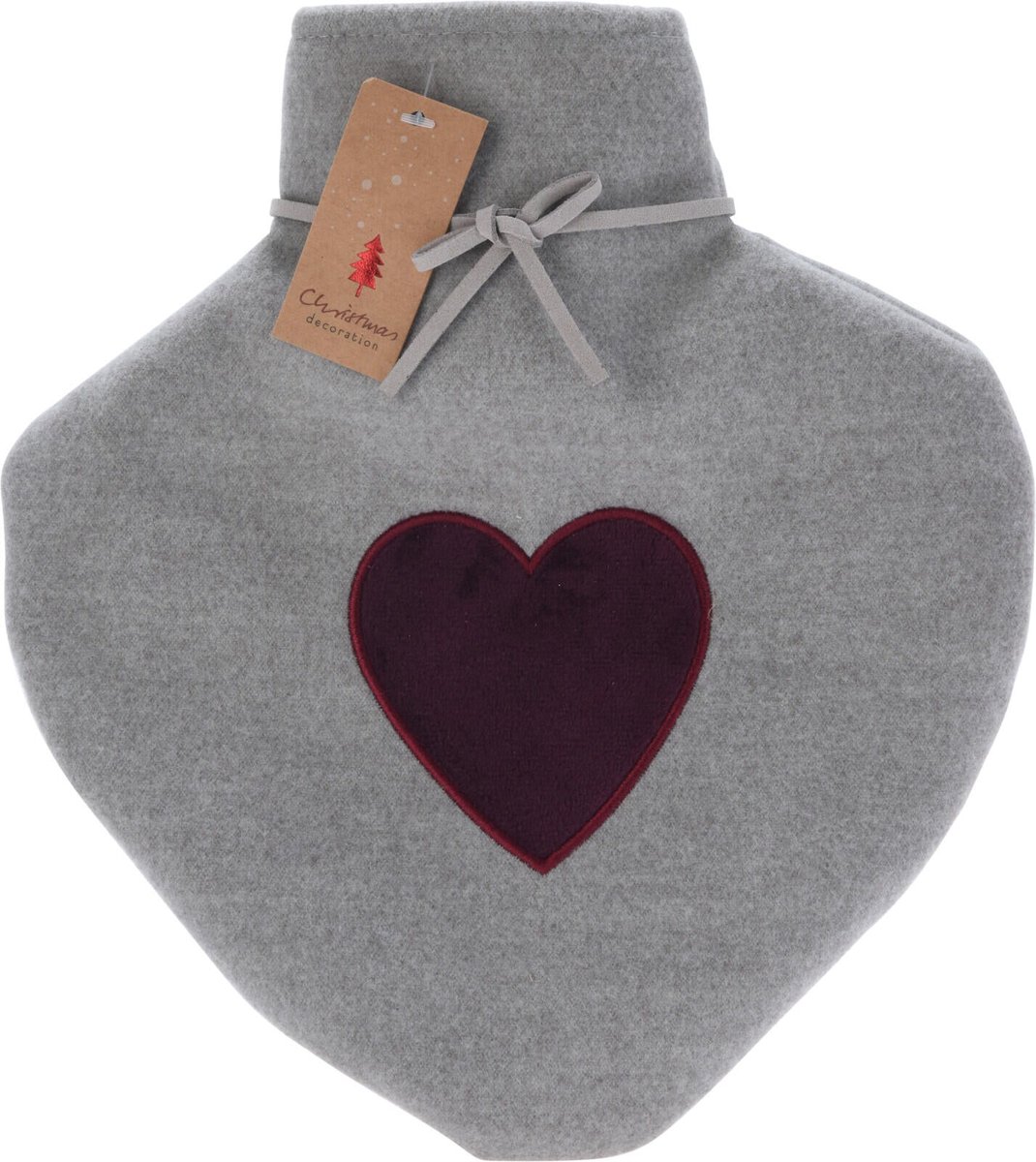 Goedkoopste Home & Styling Warmwaterkruik Hartje - 0,85L - 26cm - Grijs