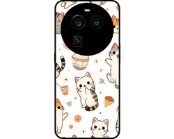 Smartphonica Telefoonhoesje Geschikt voor Oppo Find X6 Pro met katten opdruk - TPU backcover case cat design geschikt voor Oppo Find X6 Pro