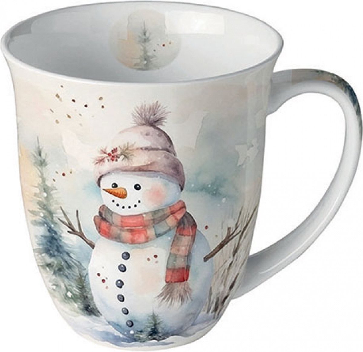 Ambiente - Snowman in Nature - beker - 400 ml