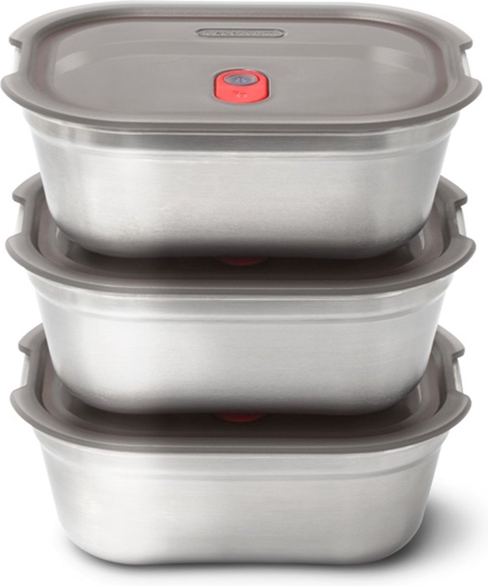 Black+Blum RVS Vershoudbakjes Set - Medium