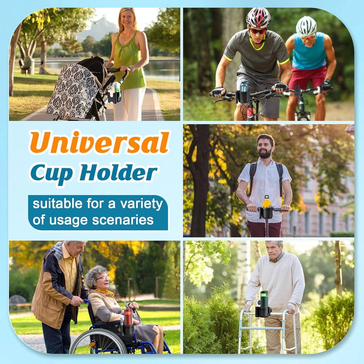 Kinderwagen Cup Houder - Met Telefoon Opbergdoos - Geschikt voor Baby Buggy en Fiets — afbeelding 5