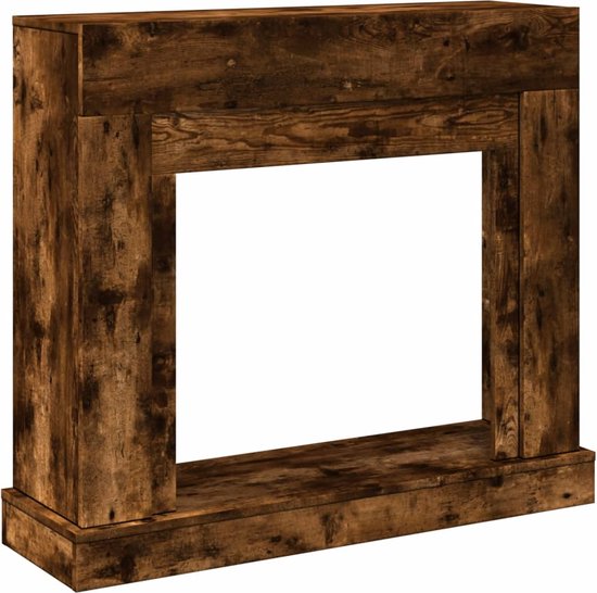 Foto: Vidaxl haardombouw 100x30x87 5 cm bewerkt hout gerookt eikenkleurig