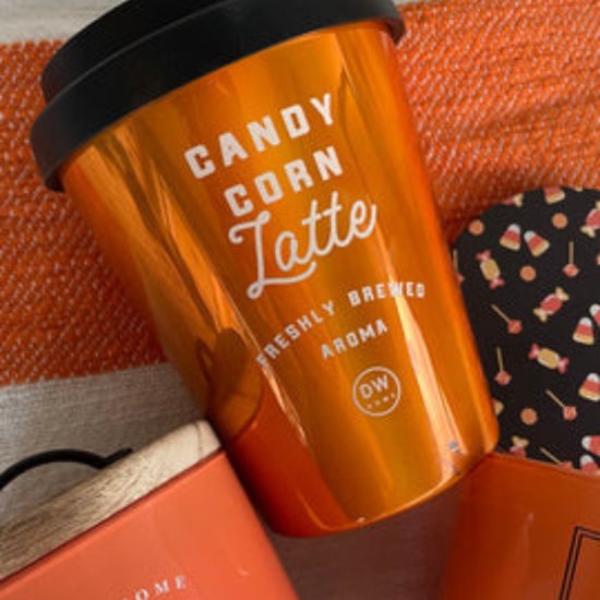 DW Home candle - candy corn latte - geurkaars - halloween - herfst - cozy candle - halloween decoratie