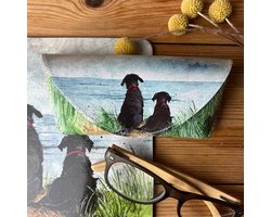 Alex Clark Spectacle Cases Dunes ~ Brillenkoker Honden aan Zee