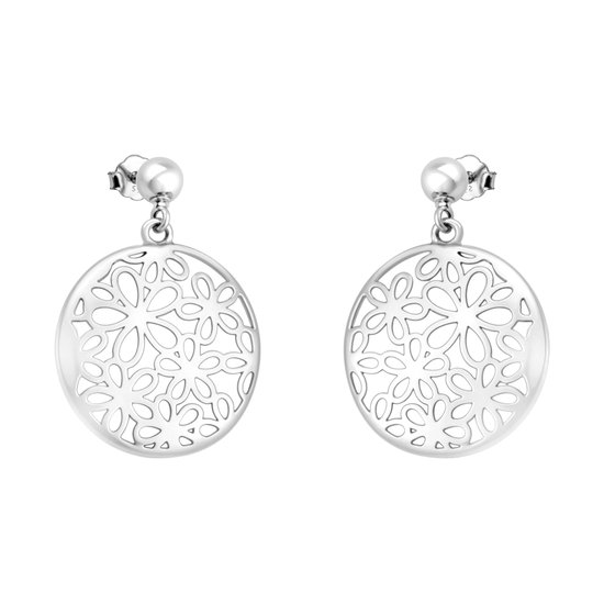 SOFIA MILANI - Dames Oorbellen 925 Zilver - Cirkel Stud Oorbel