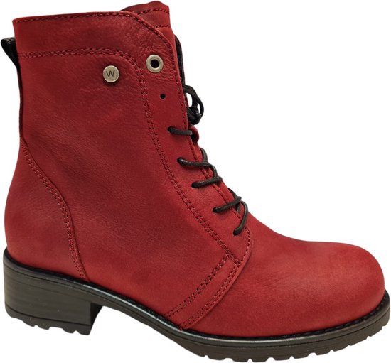 Bottes femmes Wolky Quinta FF nubuck rouge bordeaux