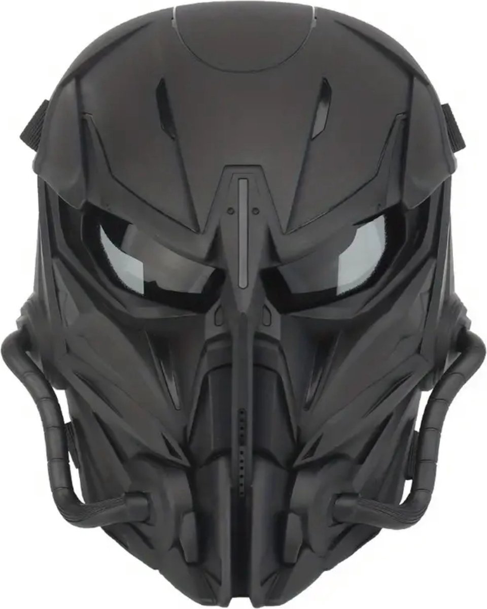 Nivard Airsoft Masker Paintball Mask Tactical Helmet Helm – Buiten Zwart
