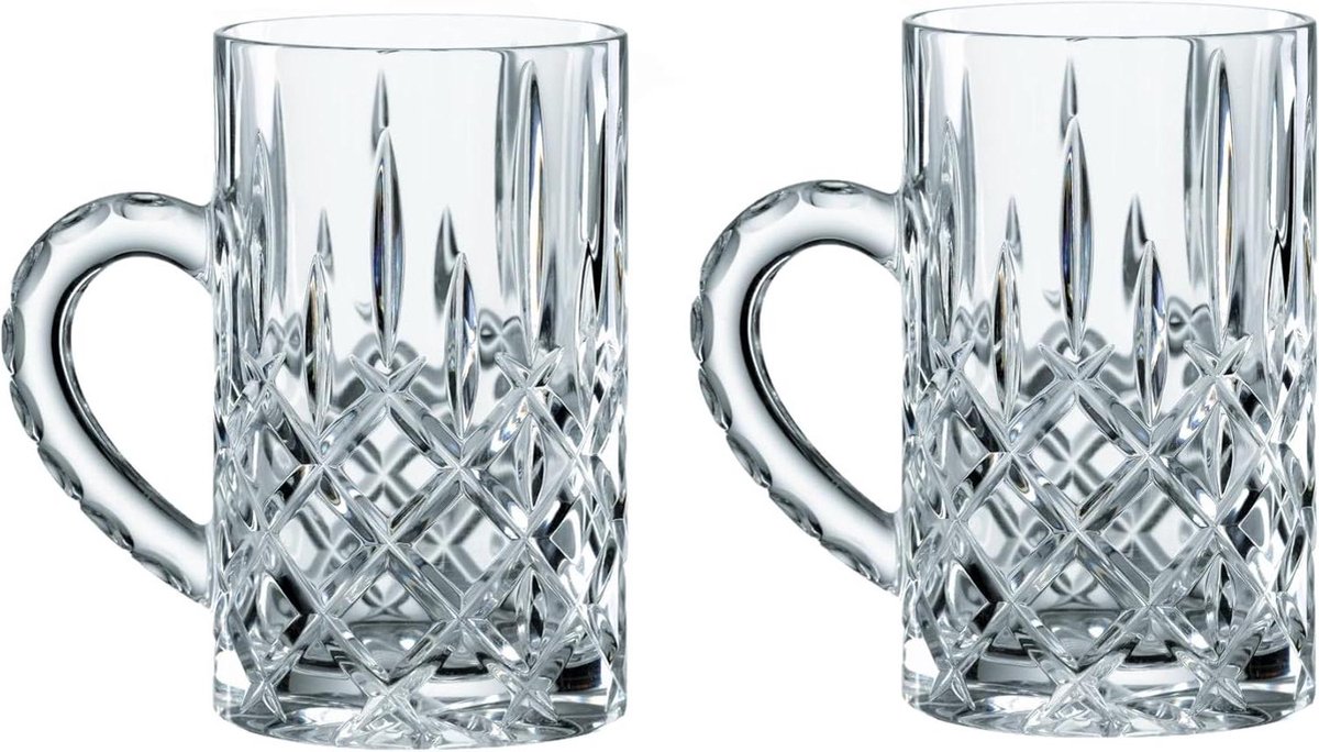 2-delige set theeglazen kristalglas 250 ml Noblesse 103767 dubbelwandige theeglazen