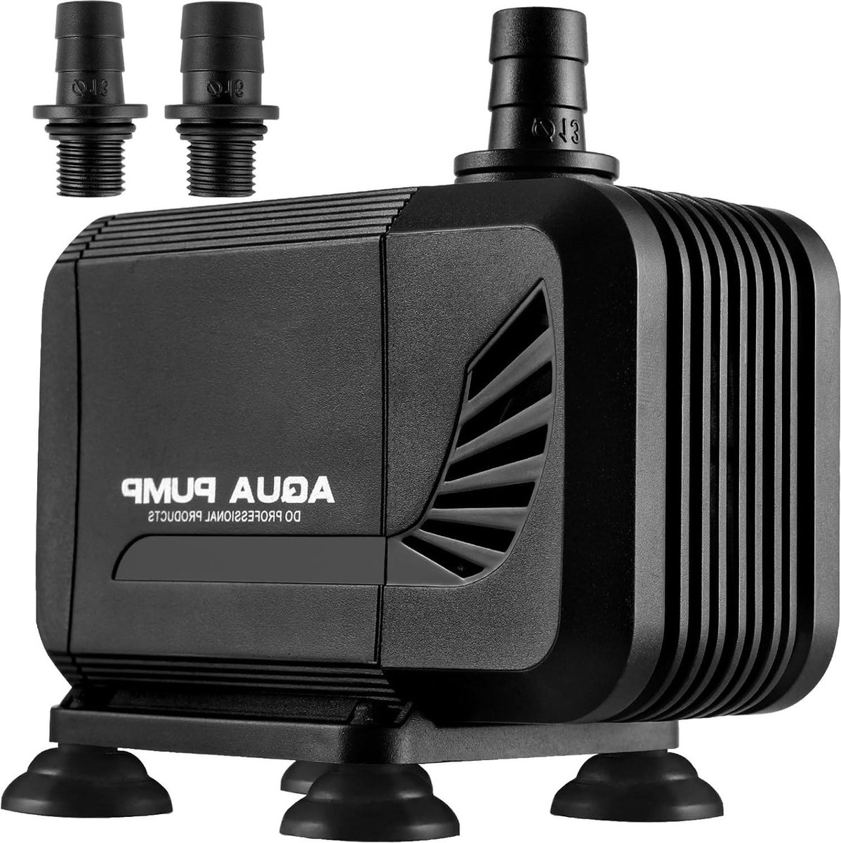 Ultra-stille waterpomp met filter en 2 sproeiers 1500 l u opvoerhoogte 16 m 15 W fonteinpomp