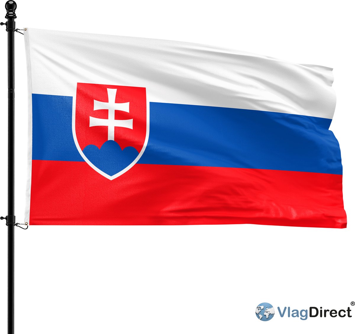 VlagDirect - Slowaakse vlag - Slowakije vlag - 90 x 150 cm.