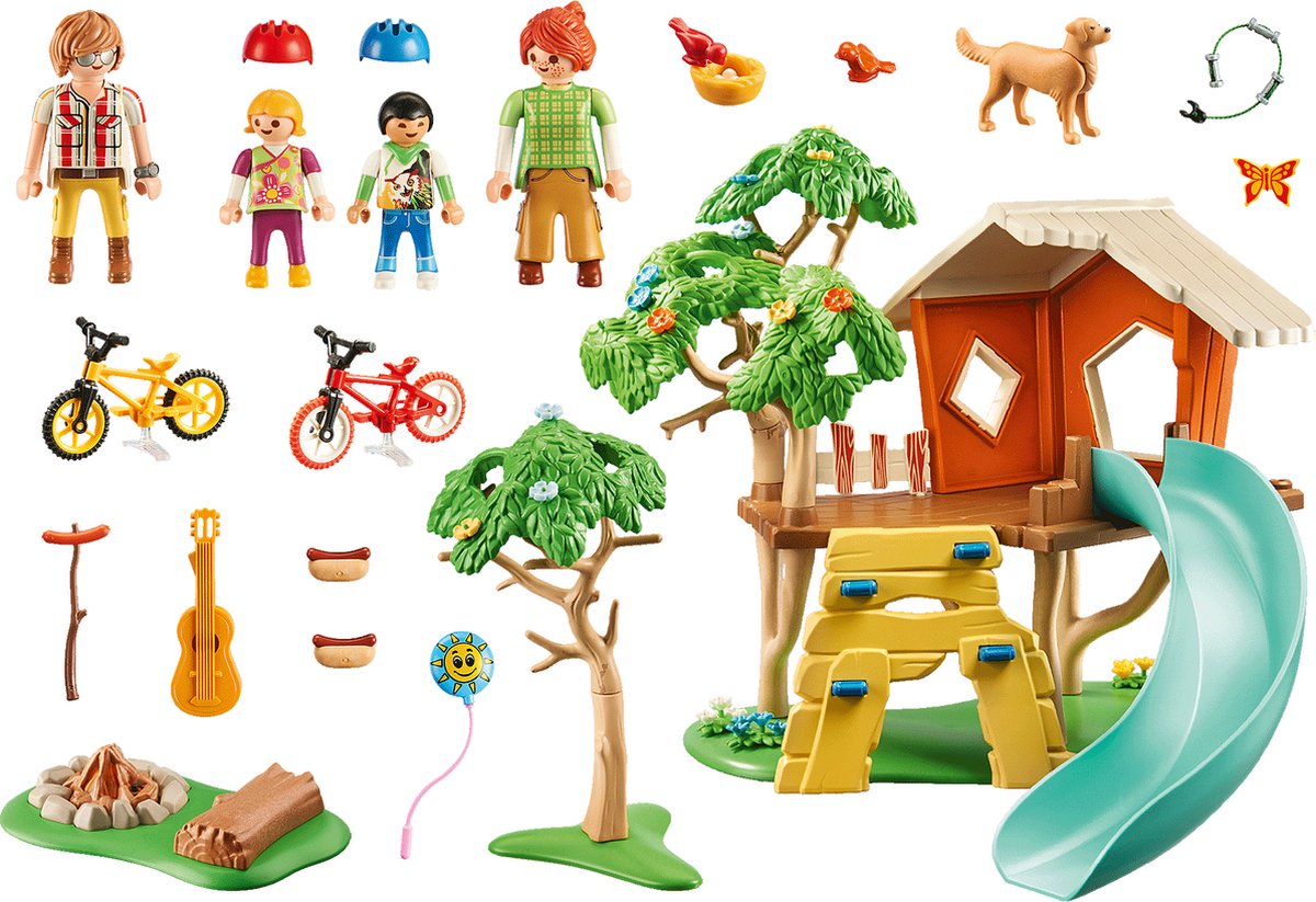 PLAYMOBIL Family Fun Avonturen boomhut met glijbaan - 71001 — afbeelding 6