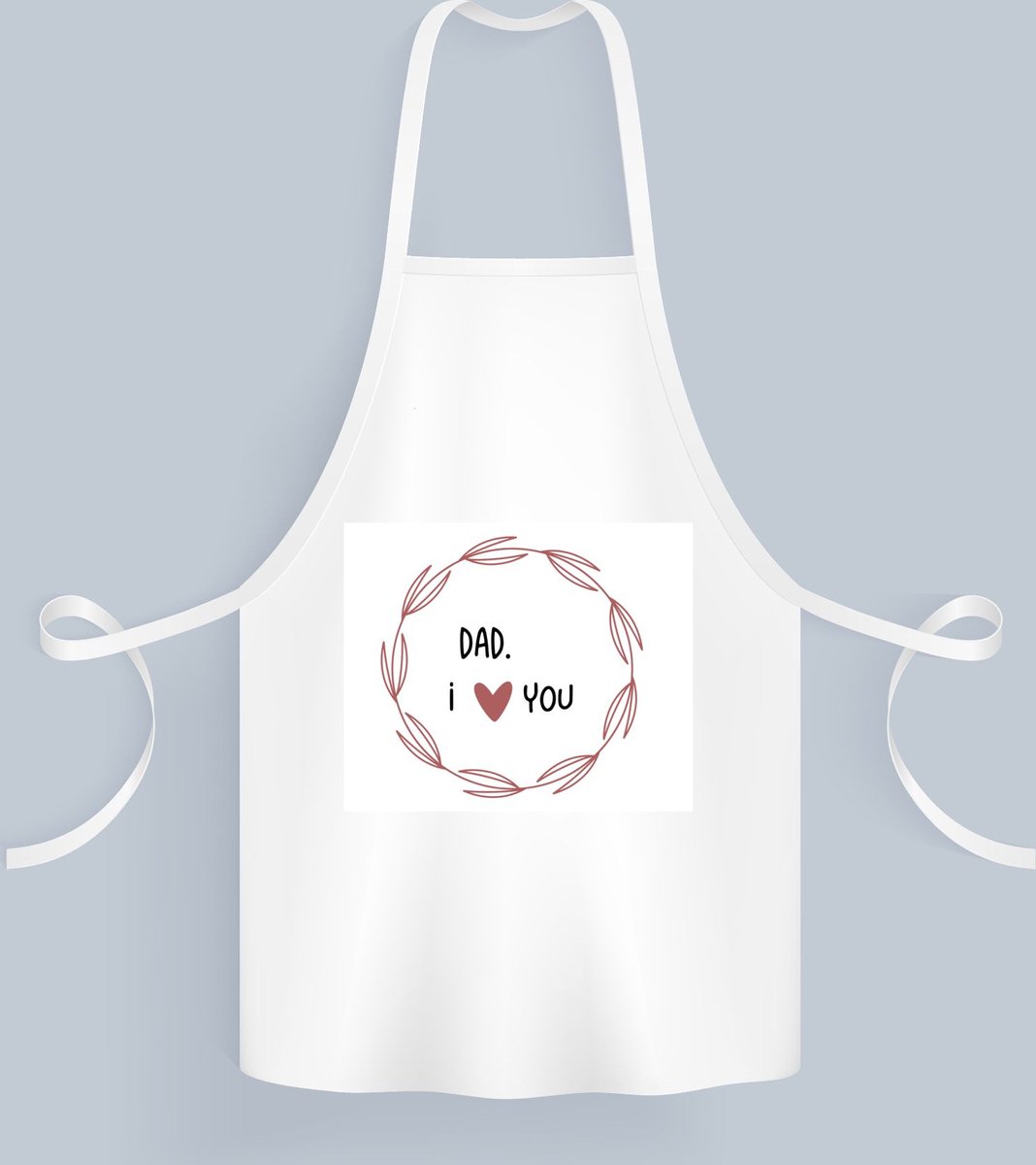 Akyol - dad i love you Keukenschort - Papa - de liefste vader - vader cadeautjes - vaderdag - verjaardagscadeau - verjaardag - cadeau - geschenk - kado - gift - vader artikelen - 82 bij 71 cm