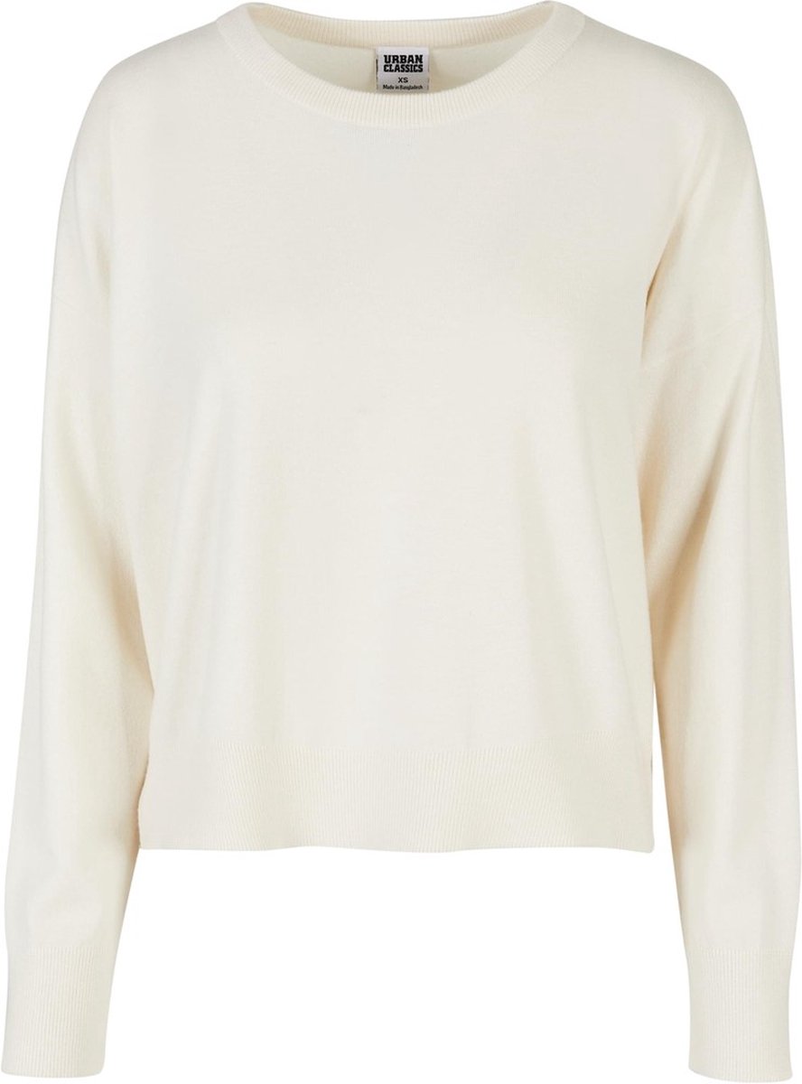 Urban Classics Ladies EcoVero Oversized Basic Sweater/trui M Ivoorkleurig