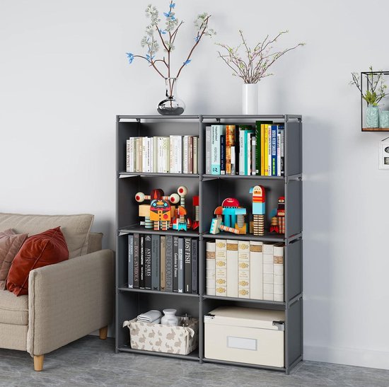 Boekenkast Boekenplank Boekenplank Met Lade Houten Opbergrek for Boeken Utility Organizer Planken for Woonkamer Slaapkamer Thuiskantoor(Wood Color